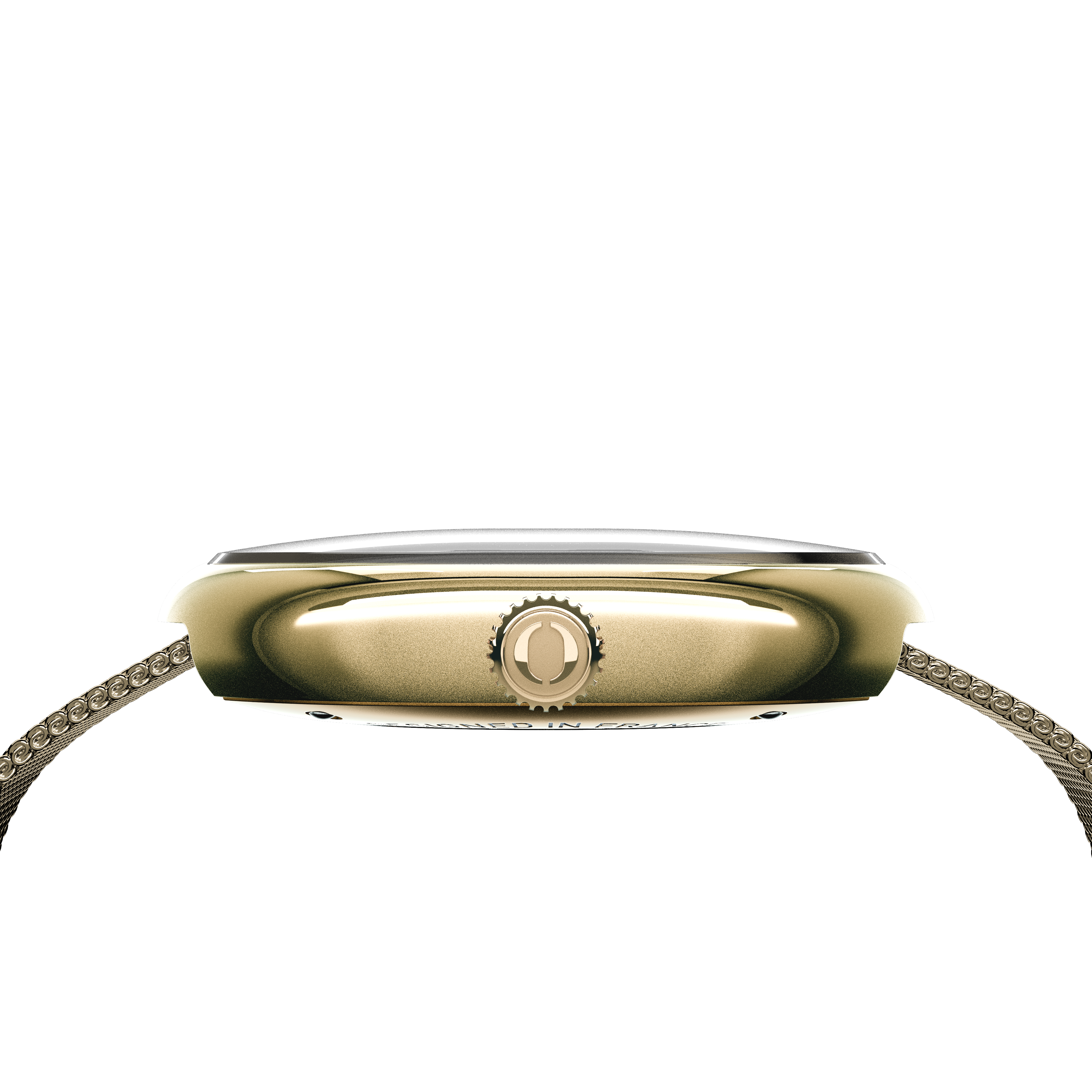 #Bracelet_Maille milanaise pvd doré