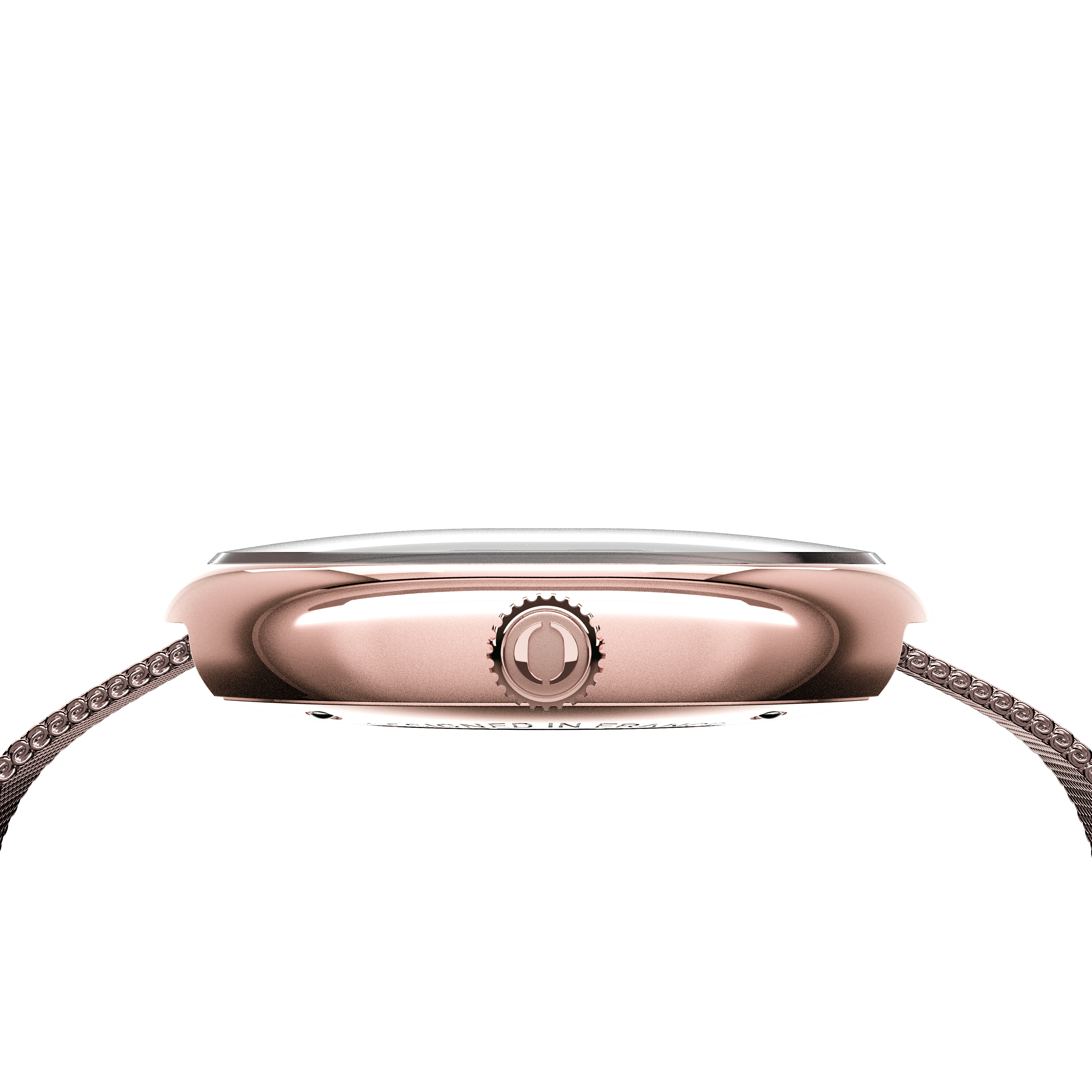 #Bracelet_Maille Milanaise PVD Or Rose
