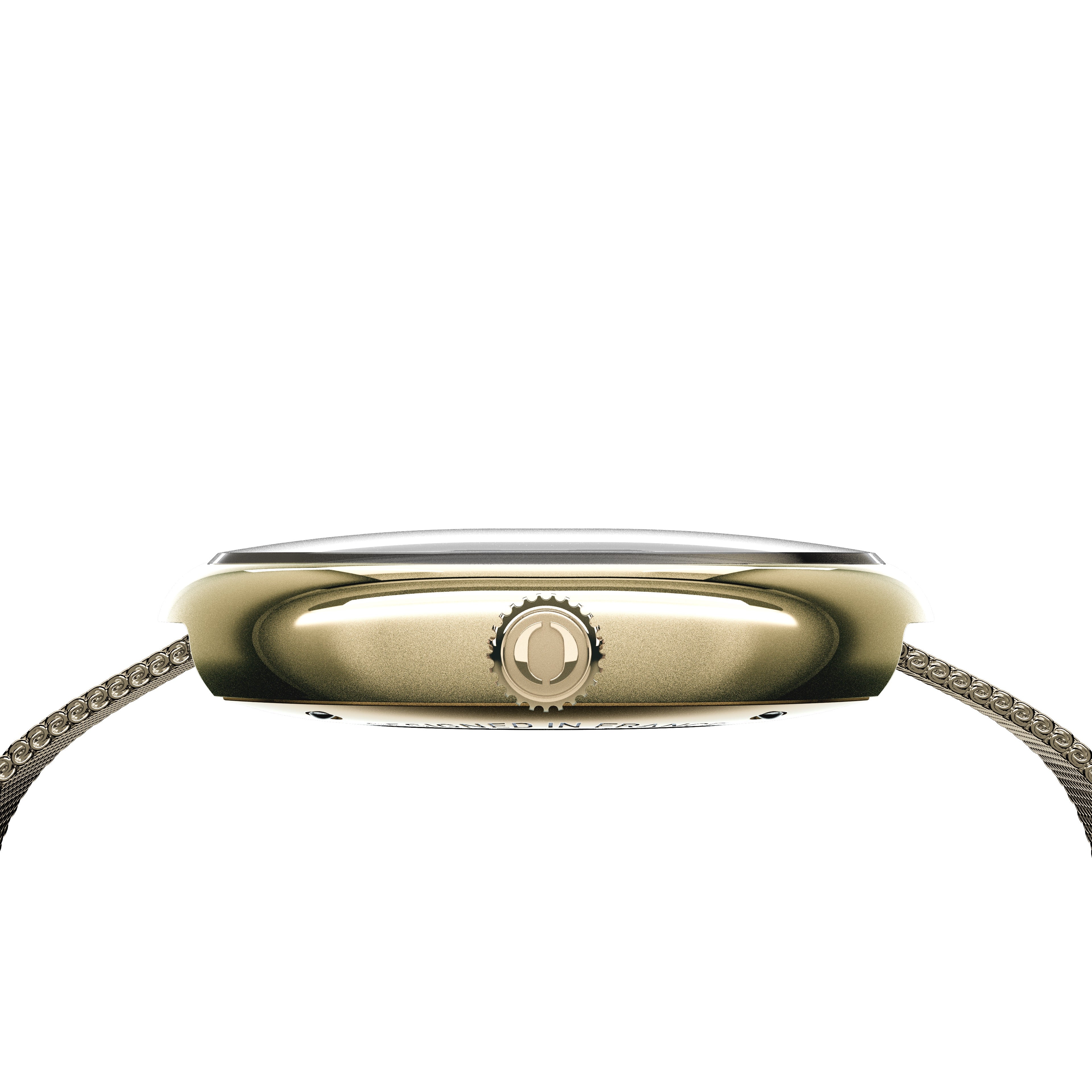#Bracelet_Maille milanaise pvd doré